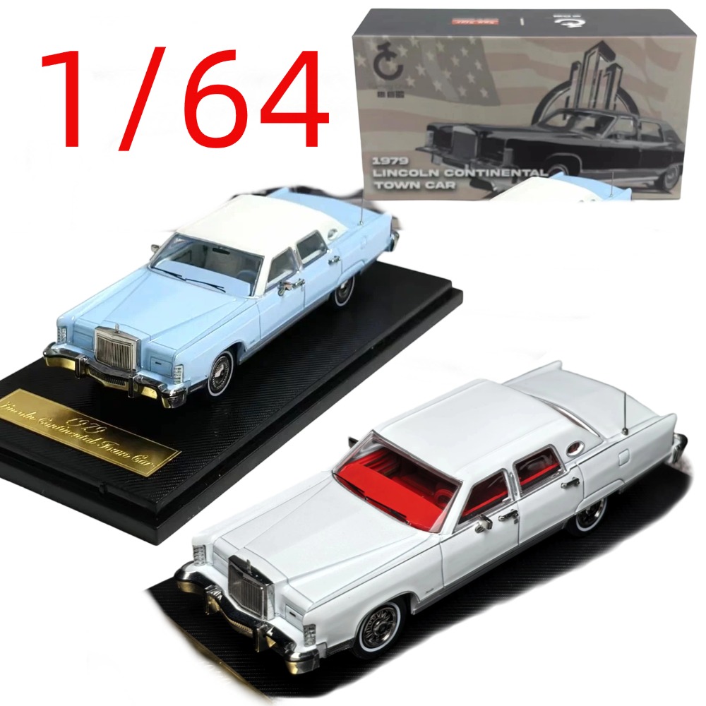 Vintage Collectible Model Cars - Turning Crush Diecast 1/64 scale Lincoln