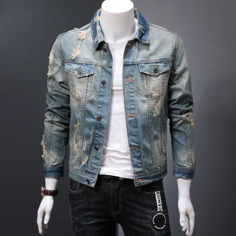 Vintage Collectible Buttons - Padded Denim Jackets Man Warm Button