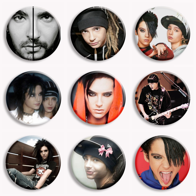Vintage Collectible Buttons - Rock Band Tokio Hotel Kaulitz Vintage