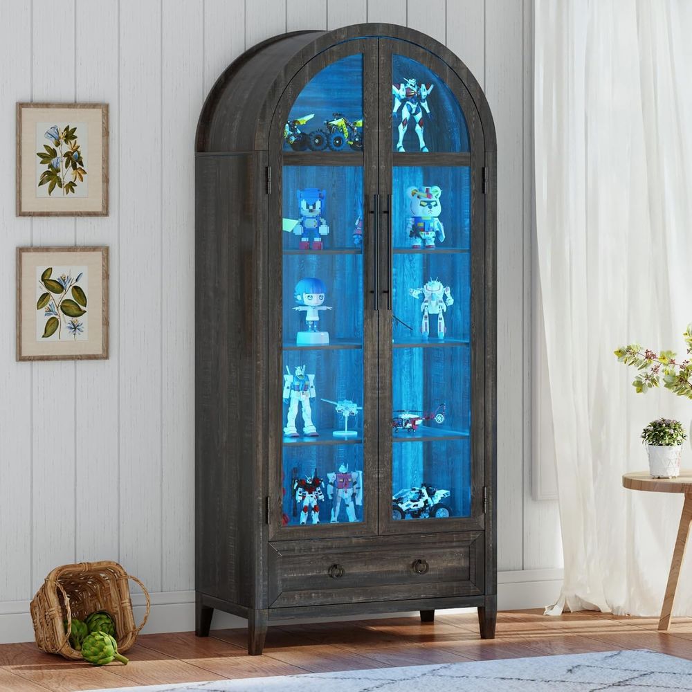 73 Arched Glass Display Cabine - Collectible & Vintage Dolls For Christmas ulasan dan harga