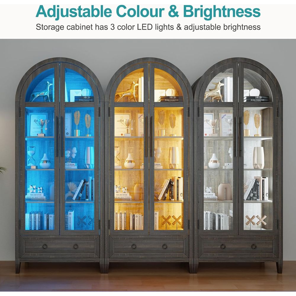 73 Arched Glass Display Cabine - Collectible & Vintage Dolls For Christmas ulasan dan harga