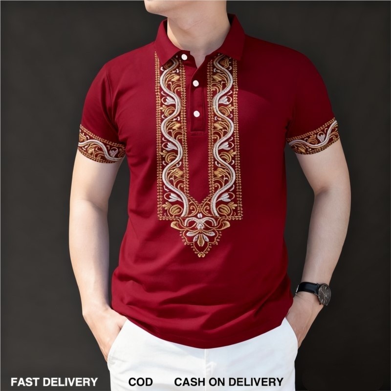 2026 Mens Barong Polo Shirt fo - Vintage Collectible Buttons ulasan dan harga