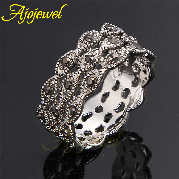 Ajojewel 3 Layer Rhinestone Ri - Vintage Collectible Items ulasan dan harga