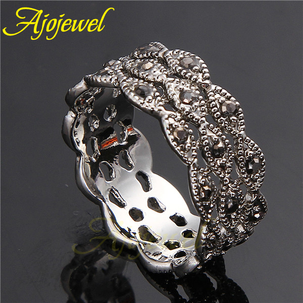 Ajojewel 3 Layer Rhinestone Ri - Vintage Collectible Items ulasan dan harga