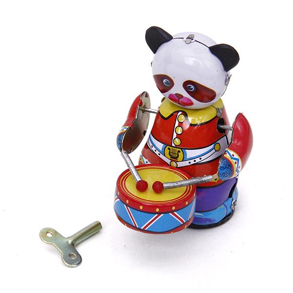 Wind Up Clockwork Panda Drumme - Vintage And Collectible Toys ulasan dan harga