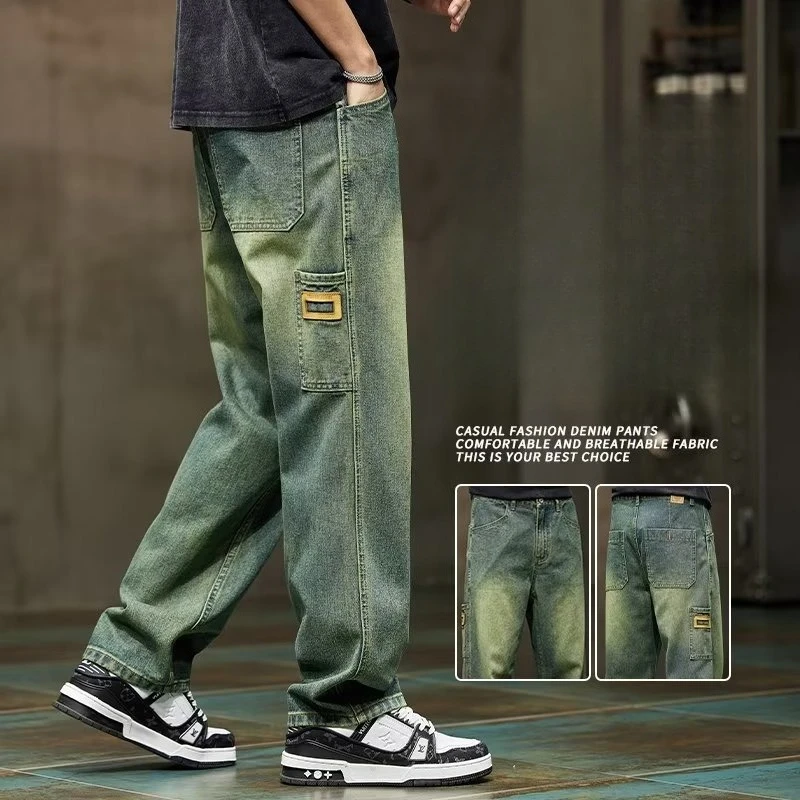 Korean Fashion Vintage Jeans M - Vintage Collectible Buttons ulasan dan harga