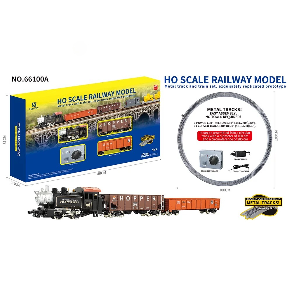 HO Scale Metal Rail Train Mode - Vintage And Collectible Toys ulasan dan harga