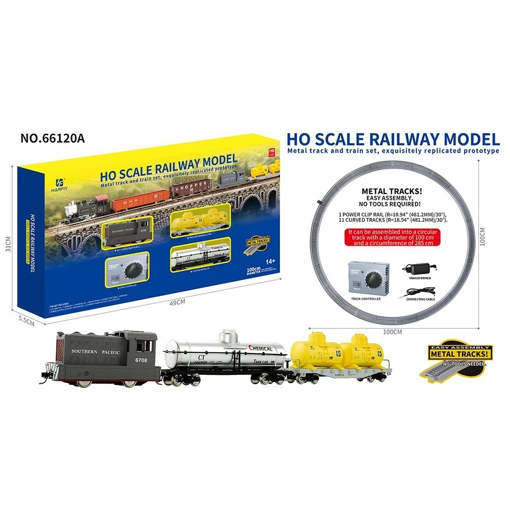 HO Scale Metal Rail Train Mode - Vintage And Collectible Toys ulasan dan harga