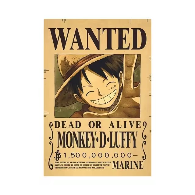 Anime One Piece Bounty Wanted  - Vintage Collectible Items ulasan dan harga