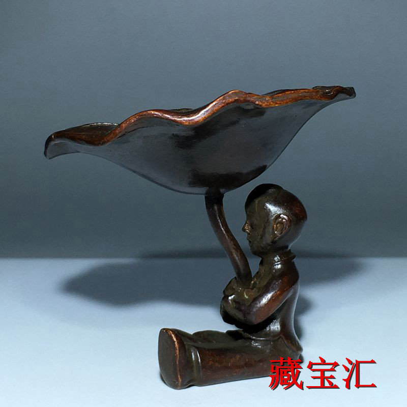 Vintage Antique Lotus Leaf Chi - Vintage Collectible Items ulasan dan harga