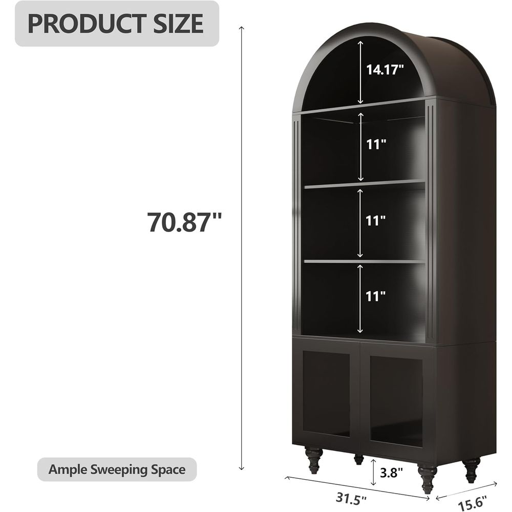 Wooden Arched Display Storage  - Collectible & Vintage Dolls For Christmas ulasan dan harga