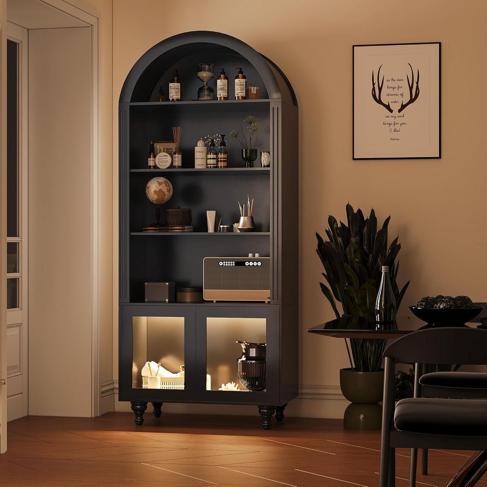 Wooden Arched Display Storage  - Collectible & Vintage Dolls For Christmas ulasan dan harga