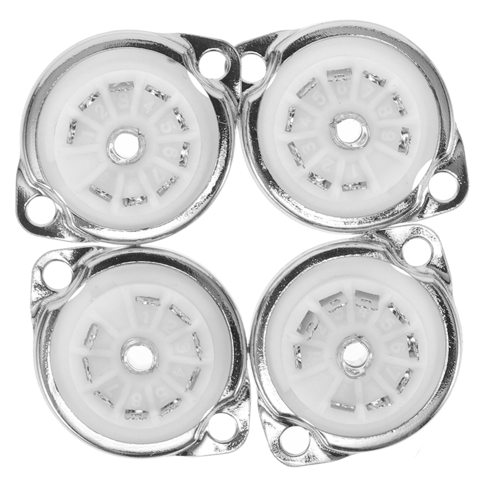 4Pcs 9-Pin Ceramic Tube Socket - Tube Amplifier Part ulasan dan harga